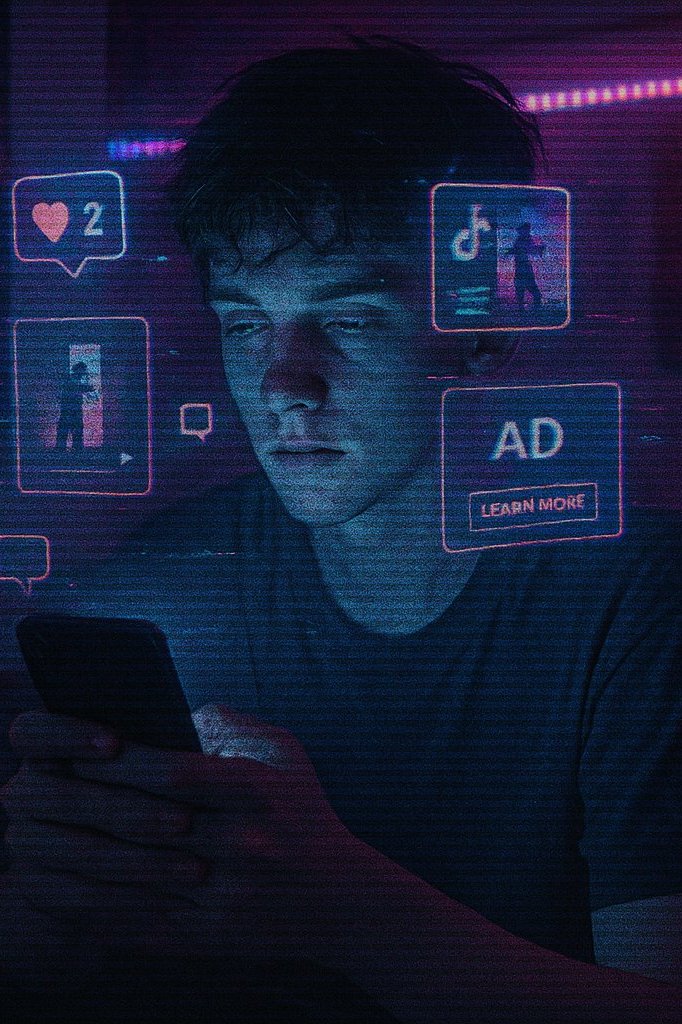 Cinematic visual for Attention Theft